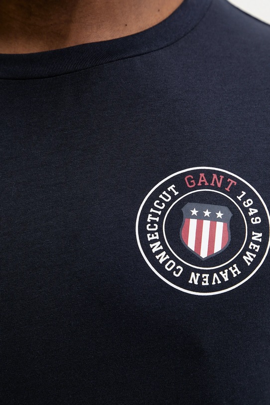 Gant t-shirt bawełniany 2003391 granatowy