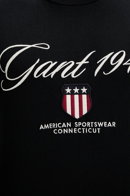 Gant t-shirt bawełniany 2003370 czarny
