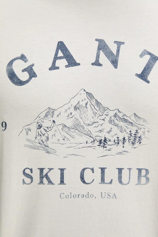 Gant t-shirt bawełniany 2003388 beżowy
