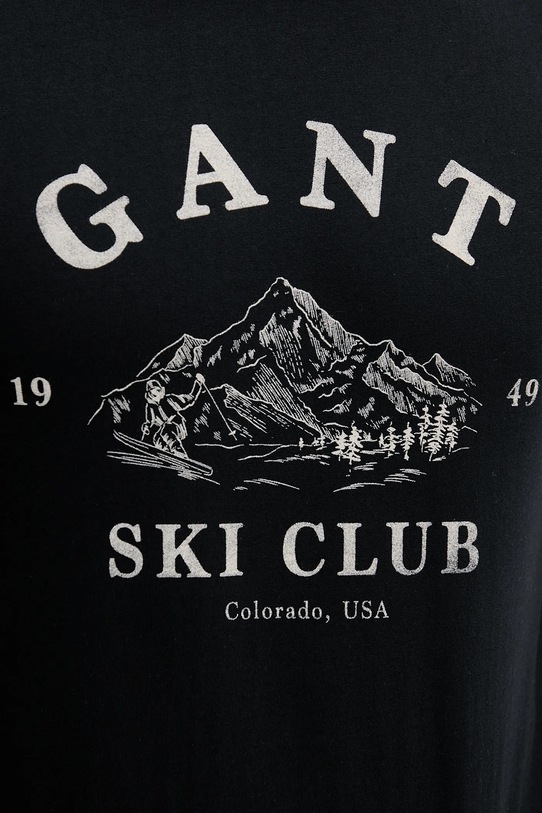 Gant t-shirt bawełniany 2003388 czarny