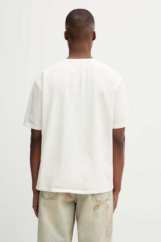 Odzież RHUDE t-shirt bawełniany Virgin Islands Script RHPS26TT01012 beżowy