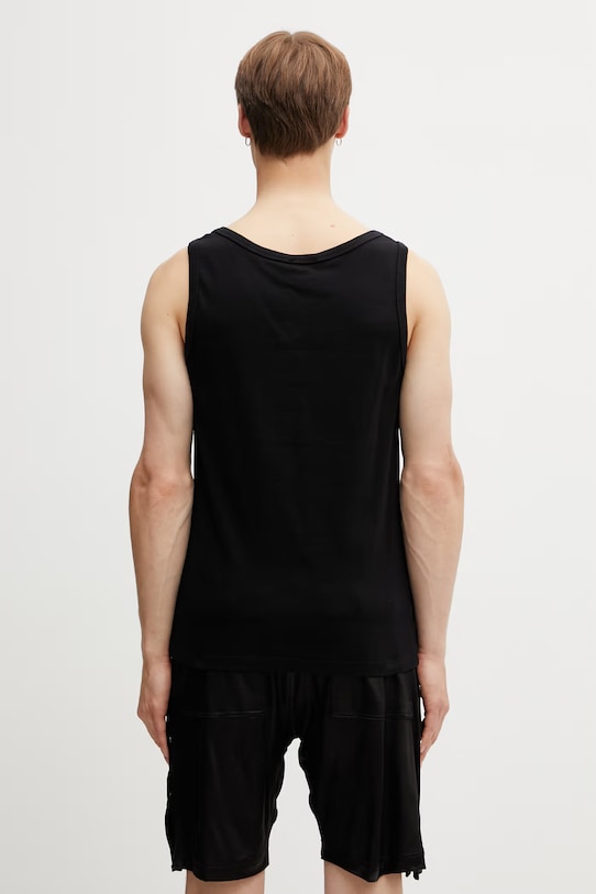 Clothing RHUDE Logo Ribbed Tank Top cotton Men's RHSS26TA01361 black