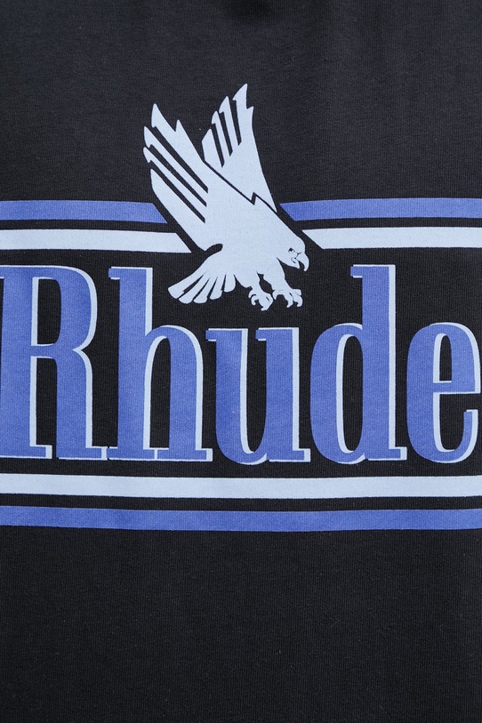 RHUDE Rossa T-shirt męski bawełniany czarny RHSS26TT01012