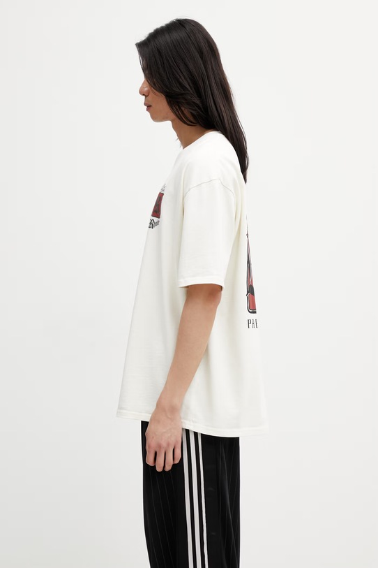 RHUDE Fumar 91 T-shirt męski bawełniany RHSS26TT07012 beżowy SS26