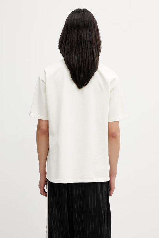 Odzież RHUDE Banner Tee T-shirt bawełniany męski RHSS26TT08012 beżowy