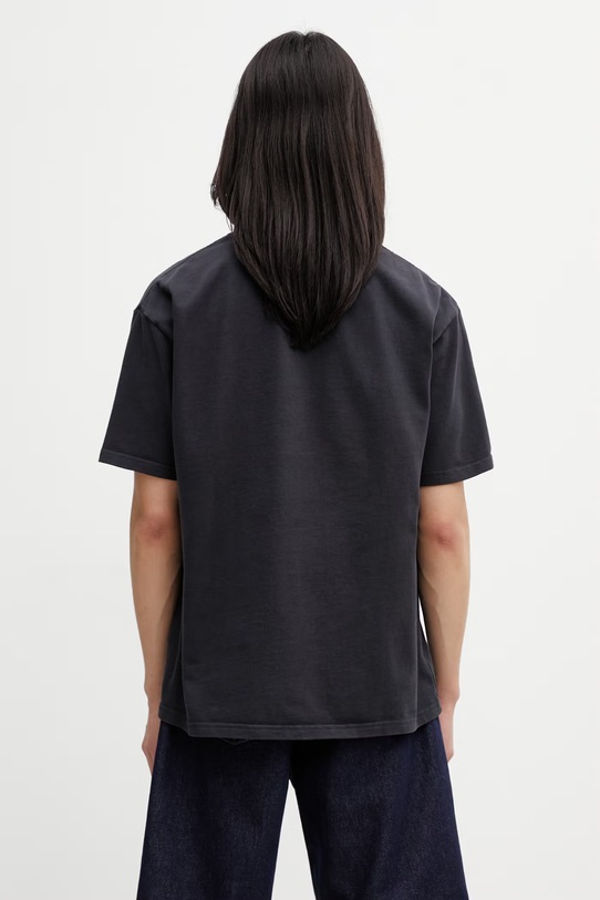 Odzież RHUDE Banner Tee T-shirt bawełniany męski RHSS26TT08012 czarny