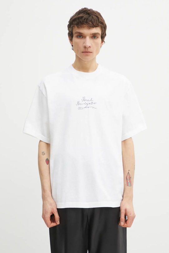 Axel Arigato t-shirt bawełniany London City T-Shirt bawełna biały A3864002