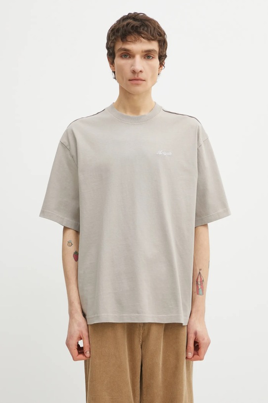 AXEL ARIGATO t-shirt bawełniany Honor T-Shirt gładkie beżowy A1460010