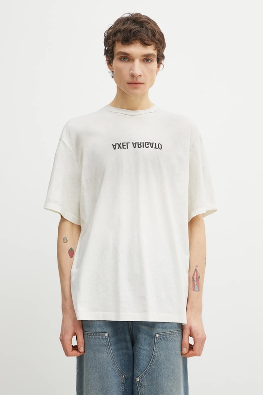 Tričko Axel Arigato DISTORT LIGHT T-SHIRT ostatné béžová A3543002