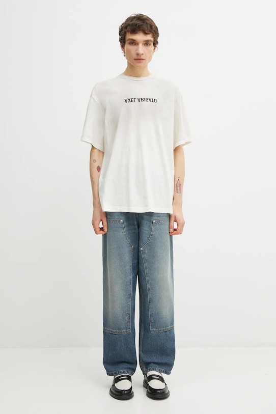 Tričko Axel Arigato DISTORT LIGHT T-SHIRT A3543002 béžová