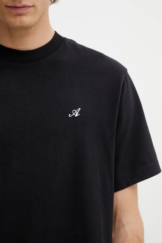 Axel Arigato t-shirt bawełniany Signature T-Shirt czarny A1141005