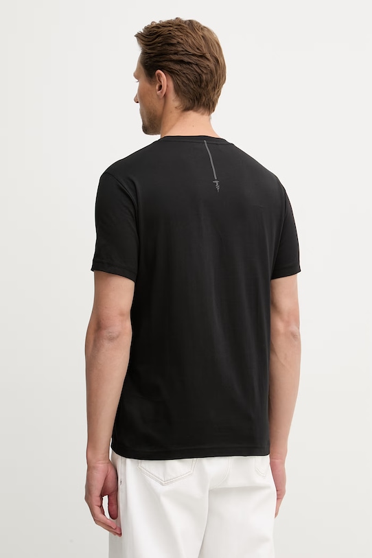 Odzież Trussardi t-shirt męski bawełniany G0428000094N czarny