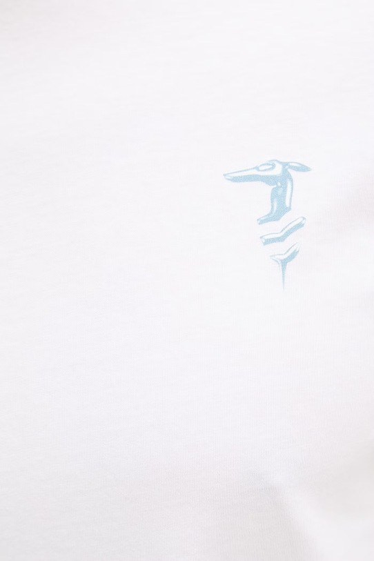 Trussardi t-shirt męski bawełniany G0568000127N biały
