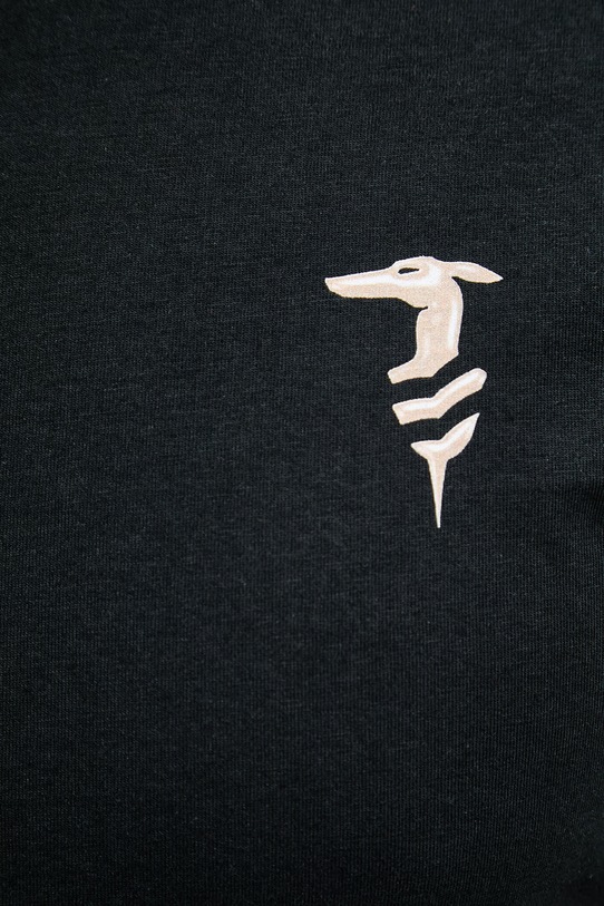 Trussardi t-shirt męski bawełniany G0568000127N czarny