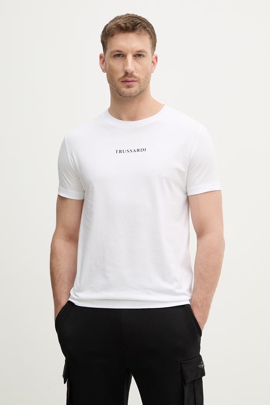Odzież Trussardi t-shirt bawełniany G0698000164N biały
