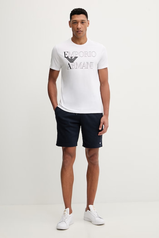 Bavlnené tričko Emporio Armani Underwear EM000574.AF20434 biela SS26