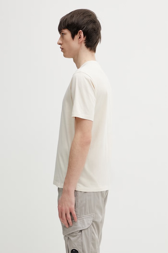 C.P. Company t-shirt bawełniany 20CMTS084A005100W beżowy SS26