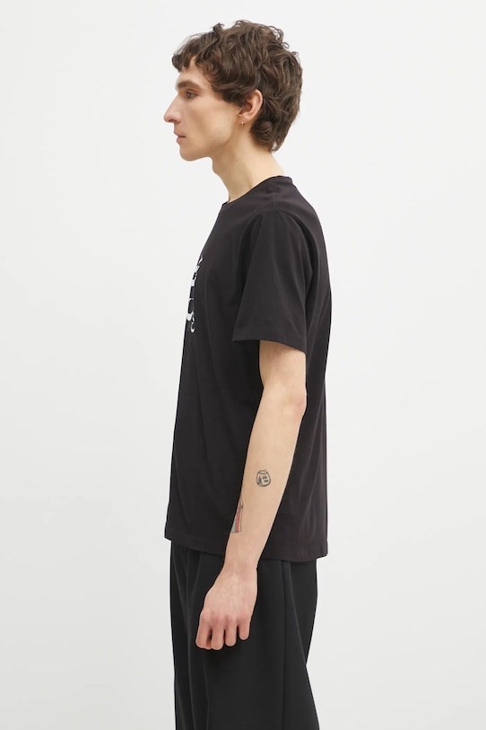 C.P. Company t-shirt bawełniany 20CMTS084A005100W czarny SS26