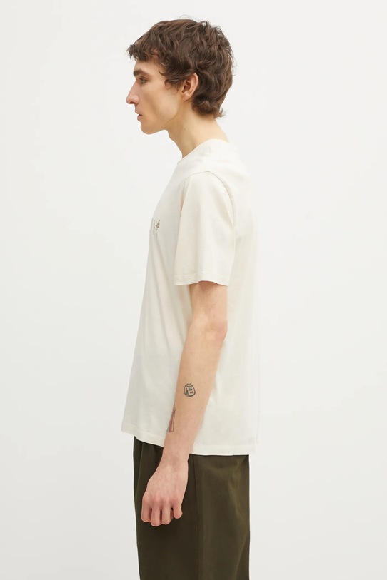 C.P. Company t-shirt bawełniany 20CMTS085A005100W beżowy SS26