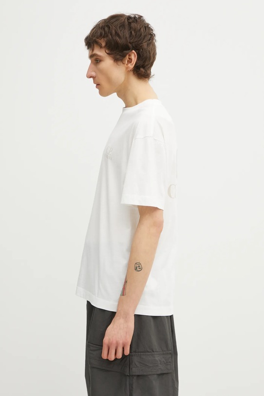 Хлопковая футболка C.P. Company 20CMTS086A005100W белый SS26