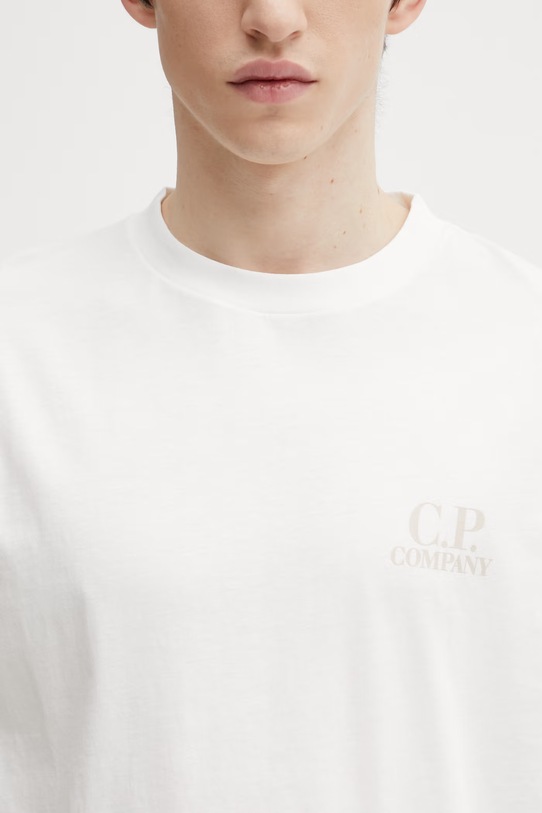 Хлопковая футболка C.P. Company белый 20CMTS086A005100W