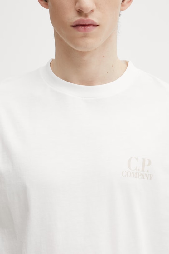 Хлопковая футболка C.P. Company белый 20CMTS086A005100W