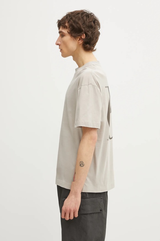 C.P. Company t-shirt bawełniany 20CMTS087A005100W beżowy SS26