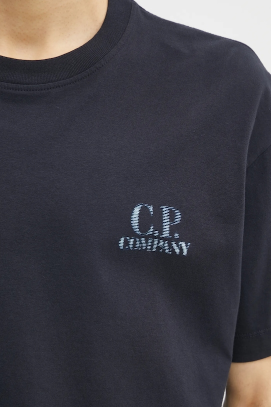 C.P. Company t-shirt bawełniany granatowy 20CMTS143A110579W