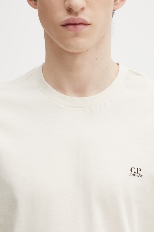 C.P. Company t-shirt in cotone beige 20CMTS725A005100W