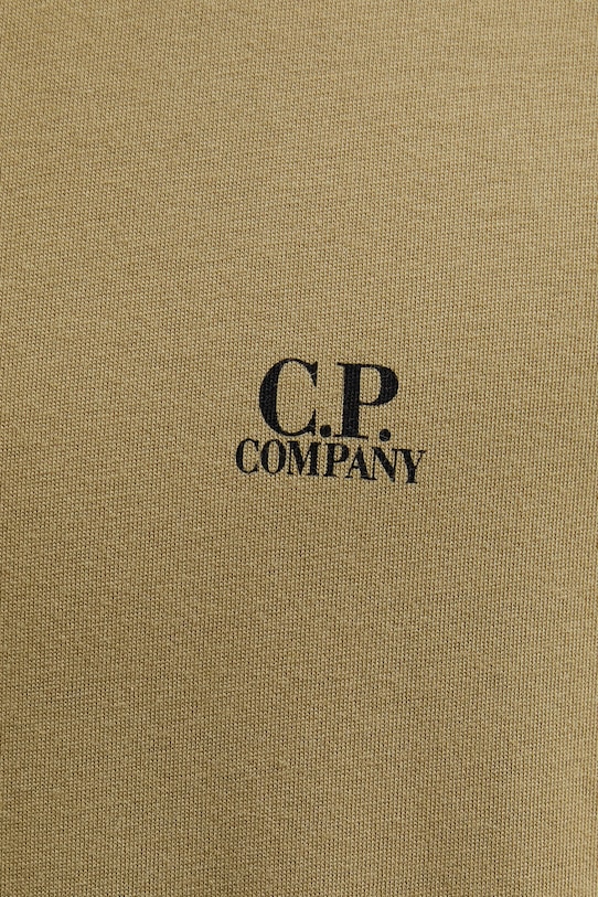 C.P. Company t-shirt bawełniany zielony 20CMTS725A005100W