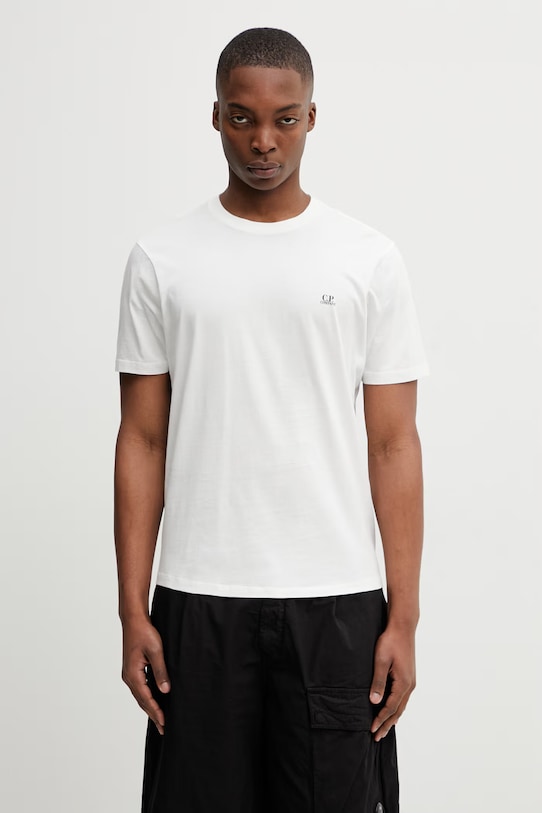 Odzież C.P. Company t-shirt bawełniany RCCMTS725A005100W biały