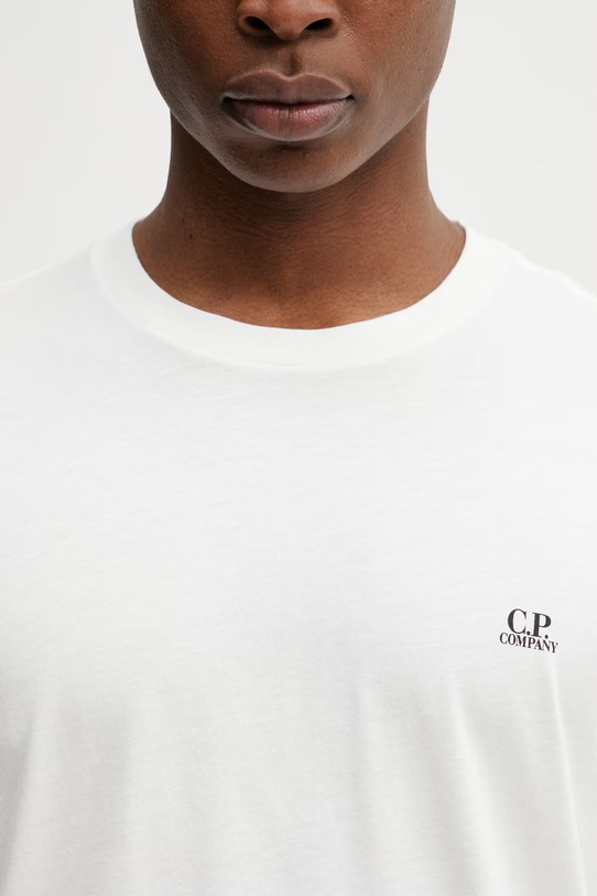 C.P. Company t-shirt bawełniany biały RCCMTS725A005100W