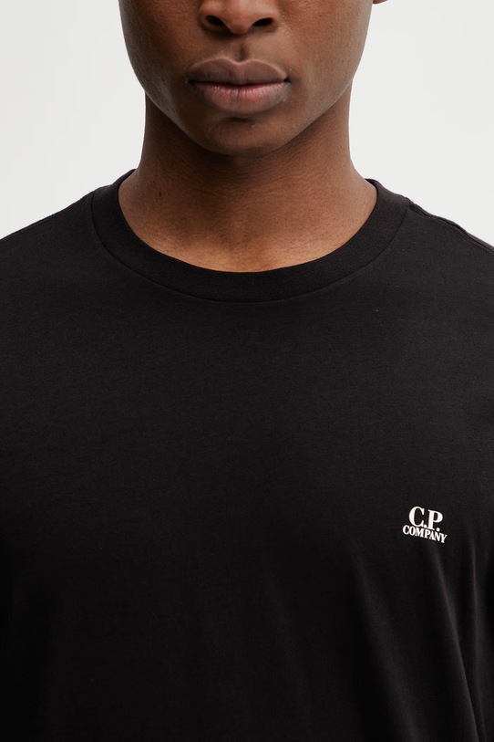 C.P. Company t-shirt bawełniany czarny RCCMTS725A005100W