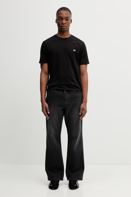C.P. Company t-shirt bawełniany RCCMTS725A005100W czarny