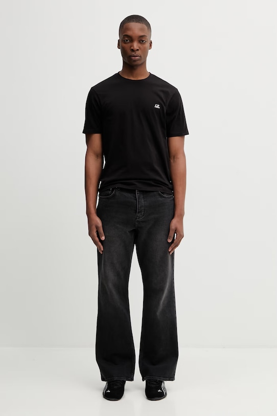 C.P. Company t-shirt bawełniany RCCMTS725A005100W czarny