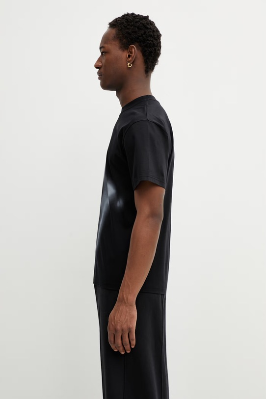 Heliot Emil t-shirt bawełniany SS26PRE.M.09.159.BLK01 czarny SS26