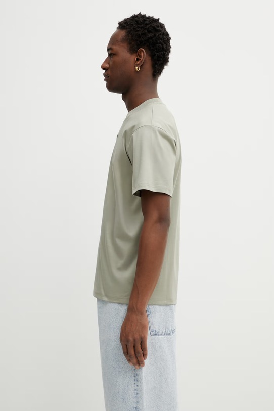 Heliot Emil t-shirt bawełniany SS26PRE.M.09.139.LDG23 zielony SS26