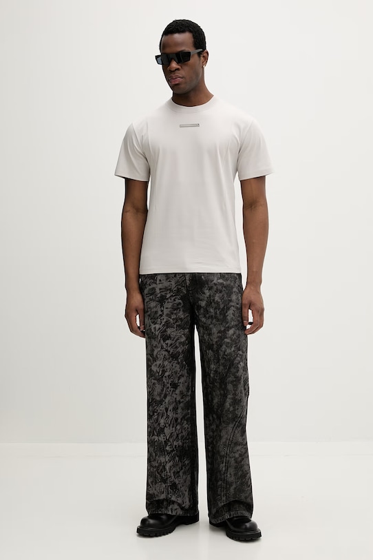 Heliot Emil t-shirt bawełniany SS26PRE.M.09.139.LGY06 szary SS26