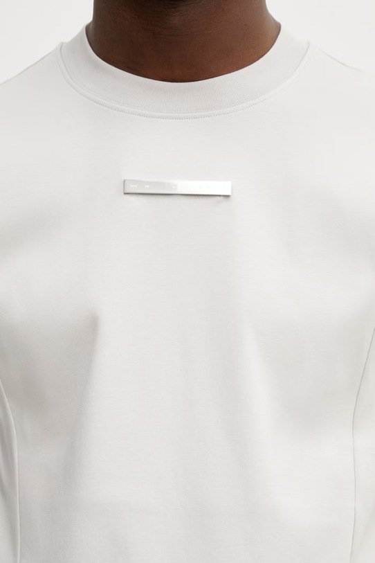 Heliot Emil t-shirt bawełniany szary SS26PRE.M.09.139.LGY06