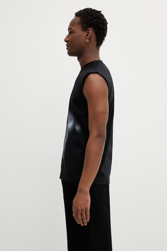 Heliot Emil t-shirt bawełniany SS26PRE.M.09.161.BLK01 czarny SS26