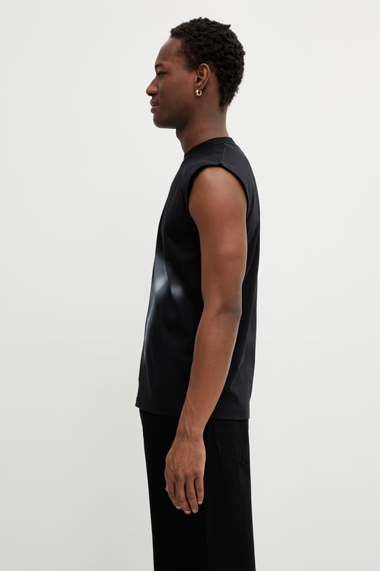 Heliot Emil t-shirt bawełniany SS26PRE.M.09.161.BLK01 czarny SS26