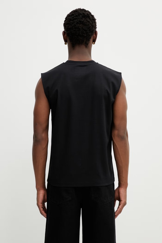 Odzież Heliot Emil t-shirt bawełniany SS26PRE.M.09.161.BLK01 czarny