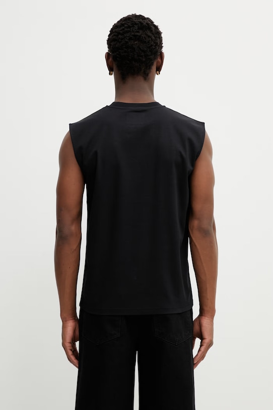 Odzież Heliot Emil t-shirt bawełniany SS26PRE.M.09.161.BLK01 czarny