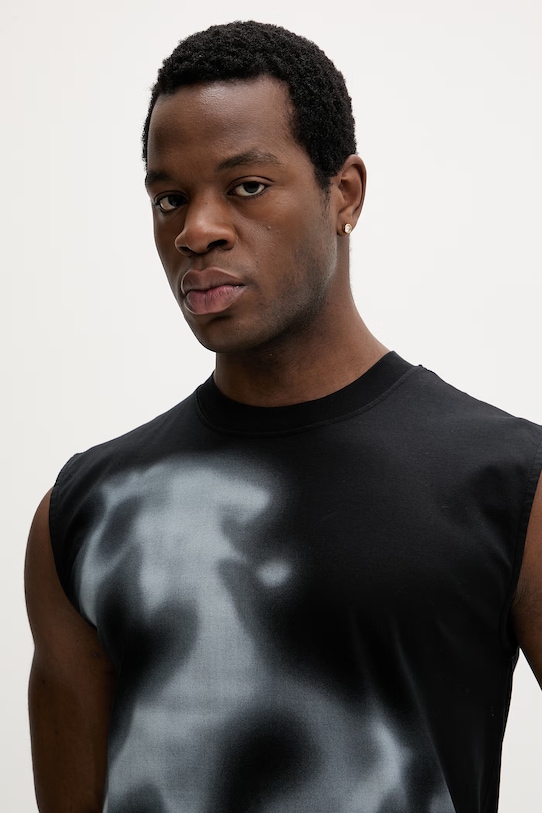 Heliot Emil t-shirt bawełniany czarny SS26PRE.M.09.161.BLK01