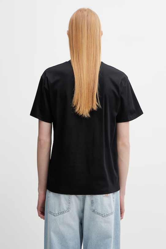 Odzież HELIOT EMIL t-shirt bawełniany męski SS26.M.09.169.BLK01 czarny