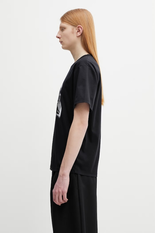 HELIOT EMIL t-shirt bawełniany męski SS26.M.09.170.BLK01 czarny SS26