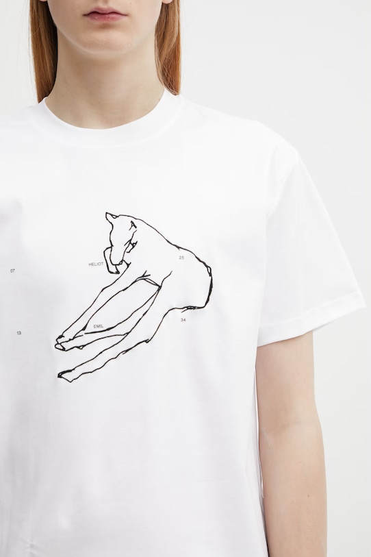 HELIOT EMIL тениска мъжка от памук бял SS26.M.09.169.WHT02