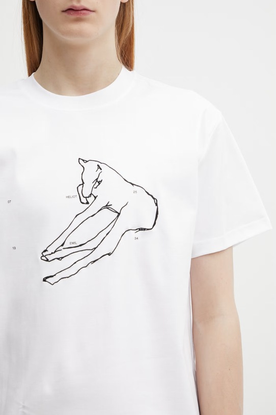 HELIOT EMIL t-shirt męski bawełniany biały SS26.M.09.169.WHT02