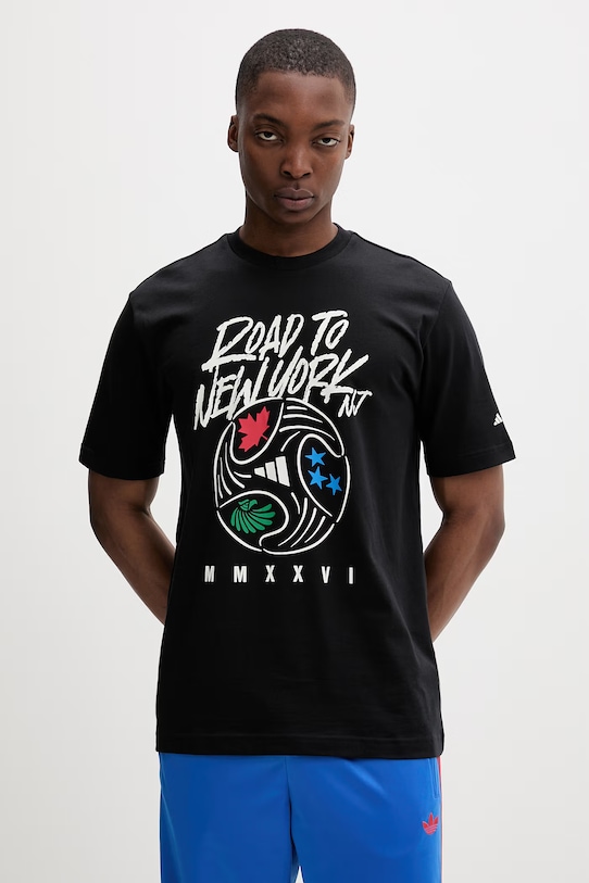 adidas T-shirt basic męski bawełniany czarny KB2533