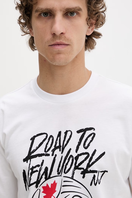 adidas T-shirt męski bawełniany biały KB2535